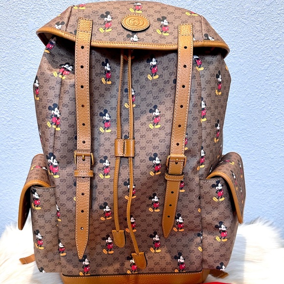 NEW Gucci X Disney Mickey Mouse Backpack Collector’s Item - Picture 9 of 12